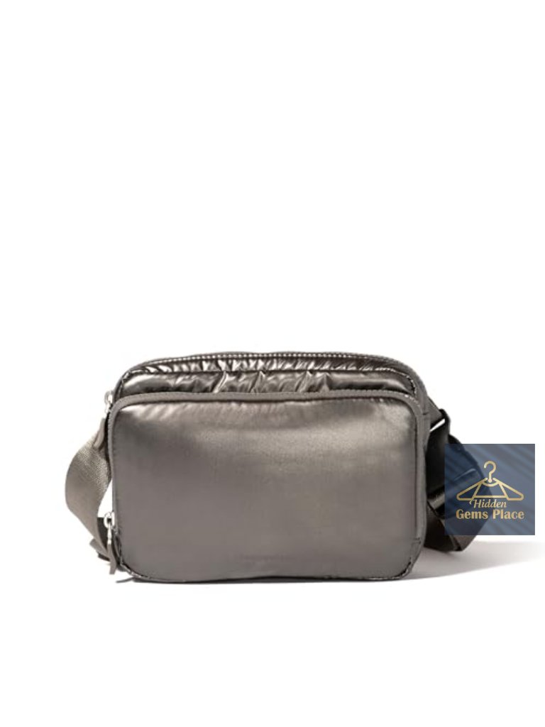 Nylon Rfid Travel Sling Fanny Pack Crossbody Belt Bag With Zipper Pockets